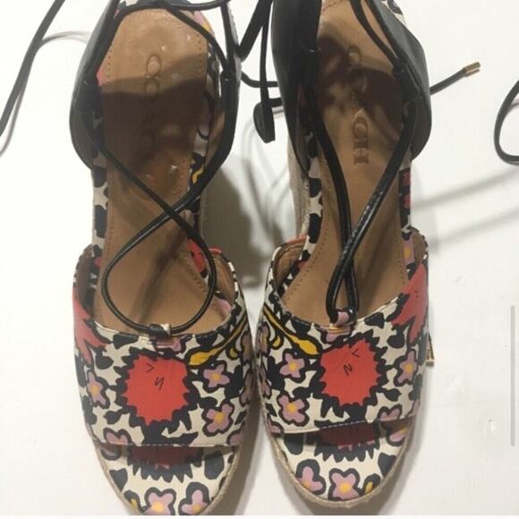 Coach Dana Espadrille Wedge Sandals - Picture 5 of 8